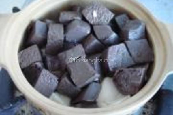 羊血豆腐煲的做法图解8