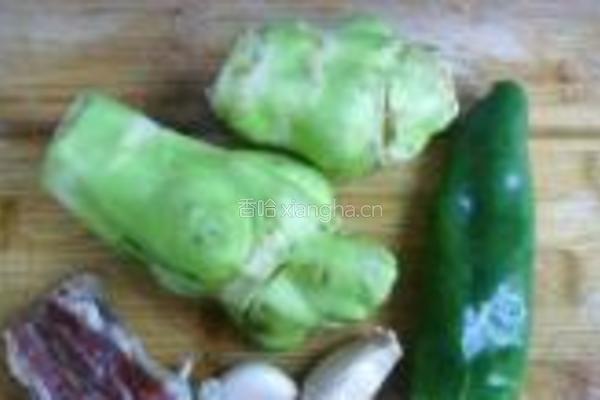 榨菜坨炒肉的做法图解1