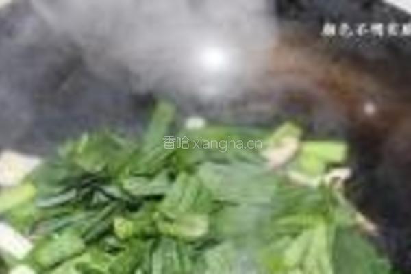 蒜苗香菇炒猪头肉的做法图解5