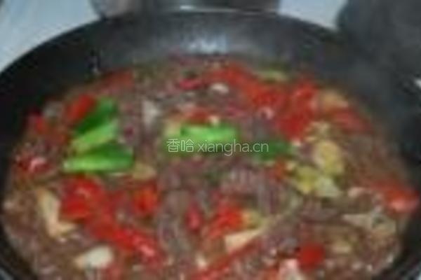 红椒大葱炒麋鹿肉的做法图解9