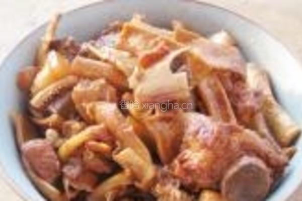 鱿鱼烧五花肉的做法图解9