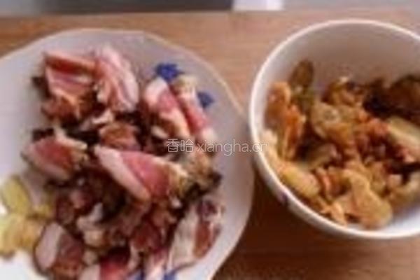 酱五花榨菜小炒肉的做法图解3