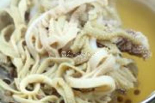 紫苏椒麻千层肚丝的做法图解2