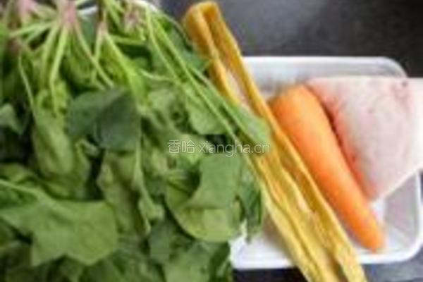 油渣菠菜的做法图解1