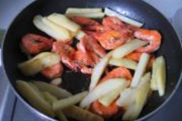 芝香土豆虾的做法图解7
