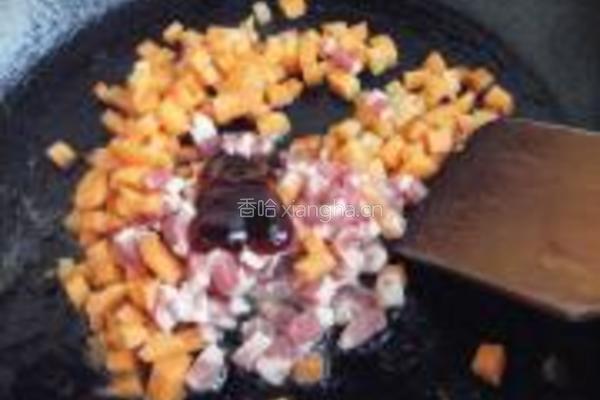 黑胡椒照烧肉丁饭的做法图解2