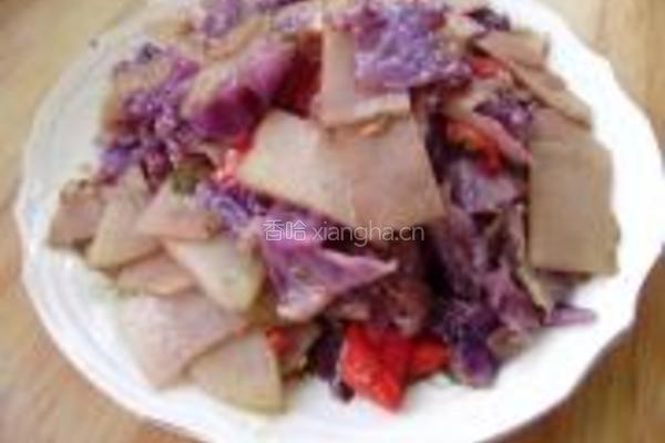 紫甘蓝炒土豆片的做法图解11