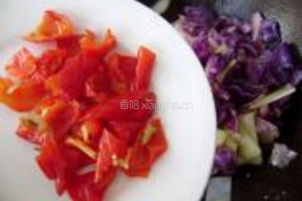 紫甘蓝炒土豆片的做法图解8