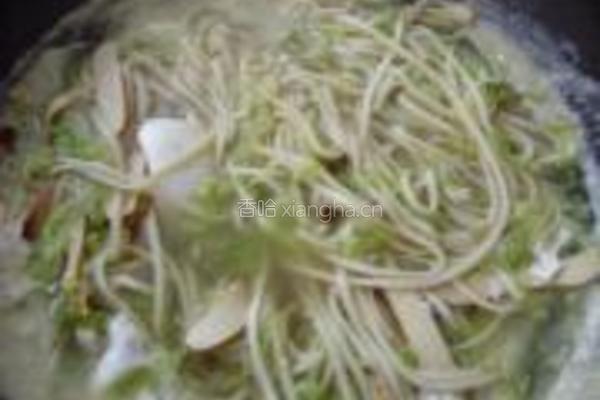 白菜豆干汤面的做法图解8