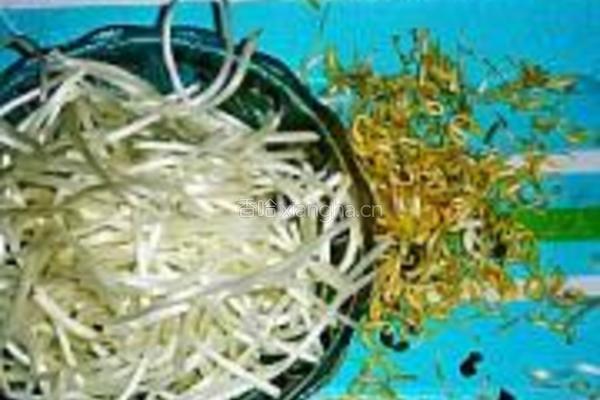 银芽炒馓子的做法图解1