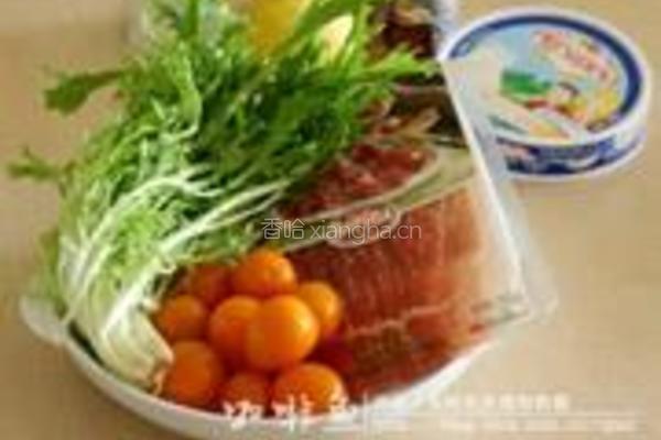 风干火腿奶酪沙拉的做法图解1