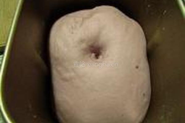 肉松馅紫薯面包的做法图解3