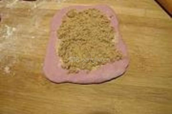 肉松馅紫薯面包的做法图解6