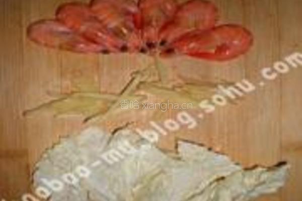 香辣河虾炖白菜的做法图解1