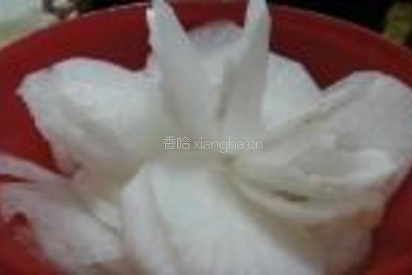 糖醋萝卜片的做法图解3