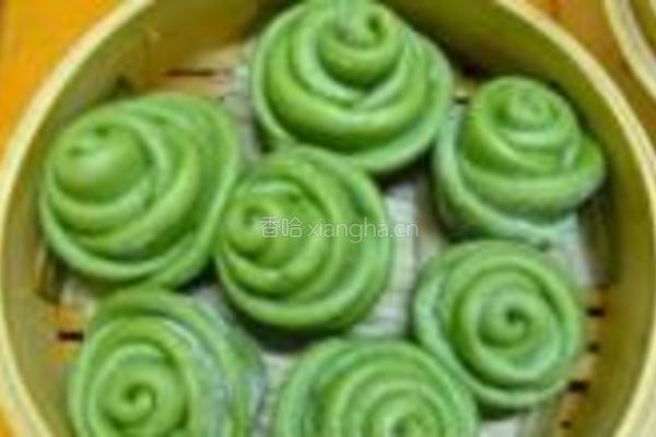 绿玫瑰花卷的做法图解16