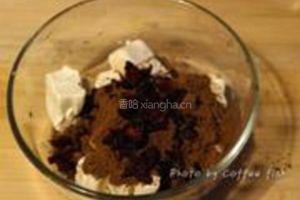 咖啡乳酪月饼的做法图解3