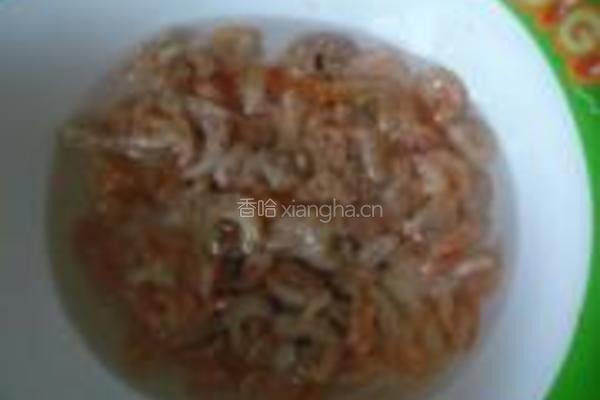 虾米蒸鸡蛋的做法图解1