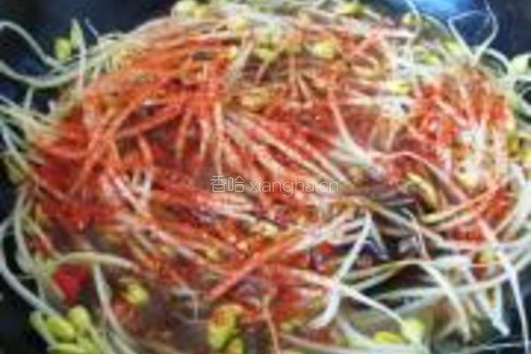 豆芽辣鸡的做法图解7