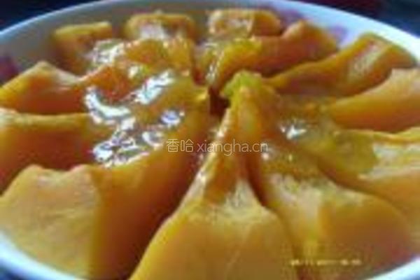 蜂蜜柚子蒸南瓜的做法图解3