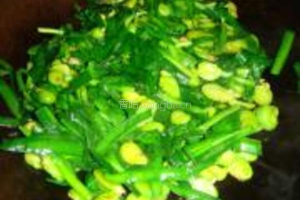 韭菜炒蚕豆米的做法图解6