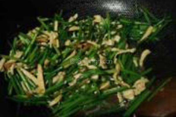 香干鸡丝炒蒜苗的做法图解11
