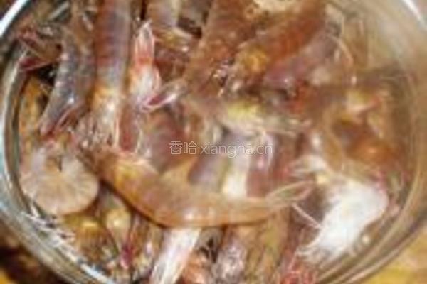 清蒸基围虾的做法图解3