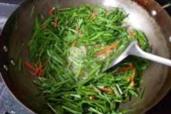 韭菜豆芽炒粉丝的做法图解7