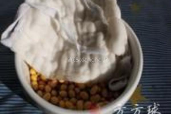 黄豆芽炒粉的做法图解3