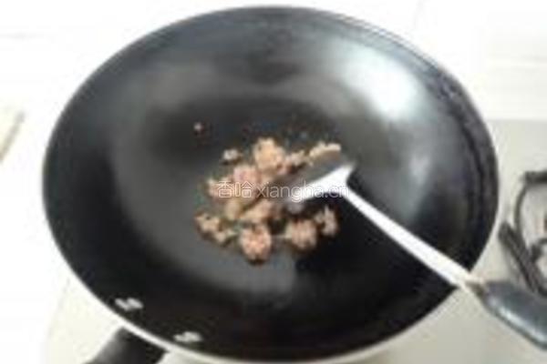 香菜肉末豆腐的做法图解5