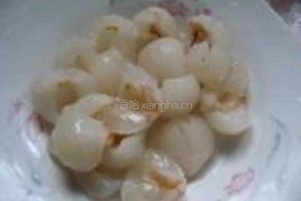 苋菜荔枝的做法图解2