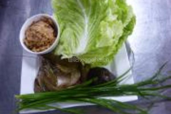 虾肉白菜包的做法图解1