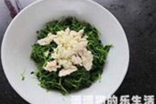 核桃仁拌豆尖的做法图解5