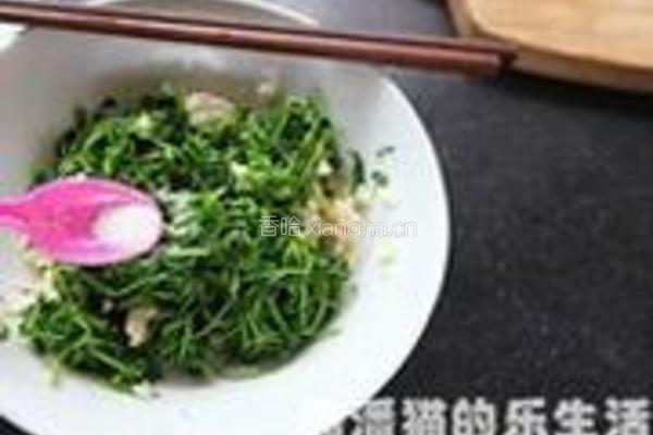 核桃仁拌豆尖的做法图解6