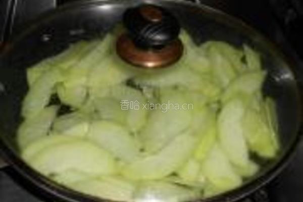 蒜茸炒佛手瓜的做法图解5