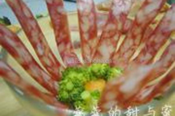 腊肠蒸鸡豆腐的做法图解3