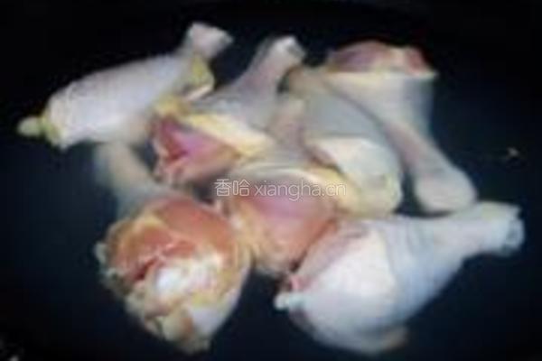 红烧鸡腿茶树菇的做法图解4