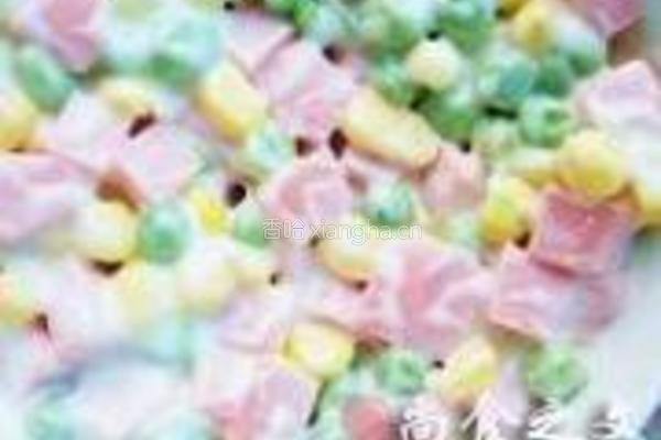 三色沙拉的做法图解3