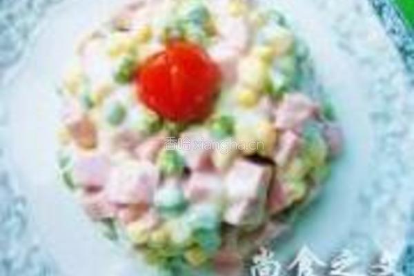 三色沙拉的做法图解4