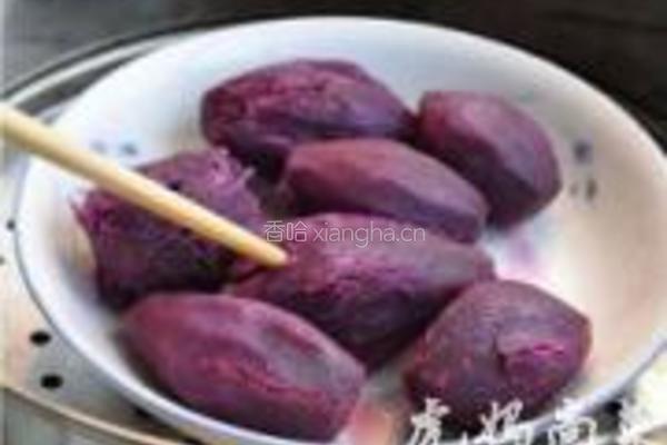 黑豆紫薯糕的做法图解1