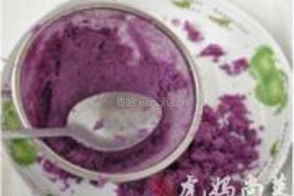 黑豆紫薯糕的做法图解4