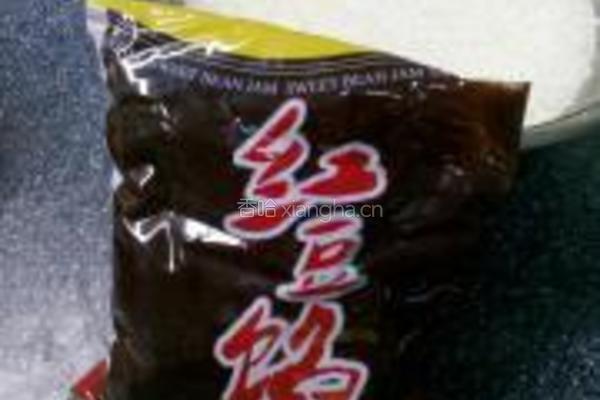 糯米豆沙切糕的做法图解2