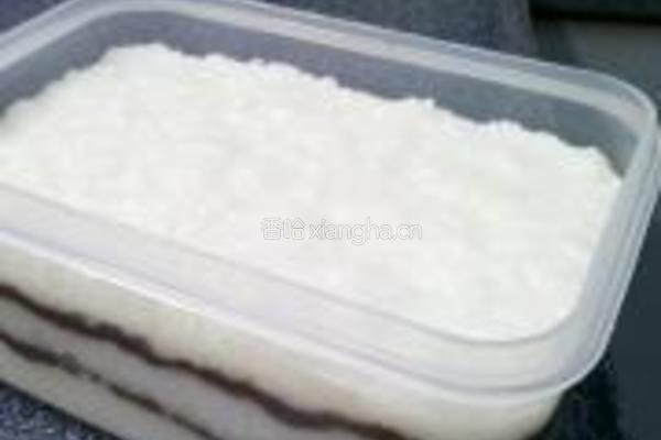 糯米豆沙切糕的做法图解9
