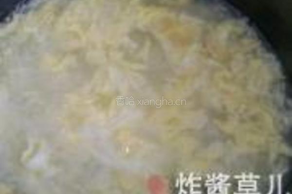 海苔蛋花粥的做法图解5