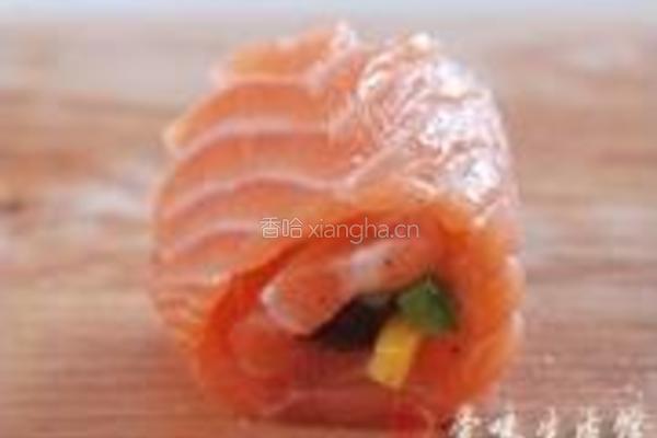 烤三文鱼卷的做法图解5