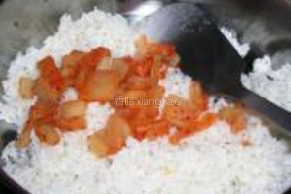 韩式泡菜金枪鱼炒饭的做法图解6