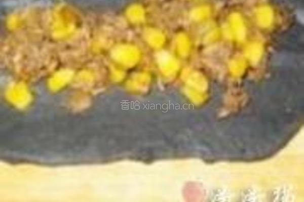 金枪鱼玉米竹炭餐包的做法图解11