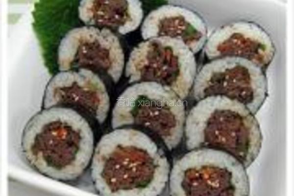 牛肉紫菜包饭的做法图解11