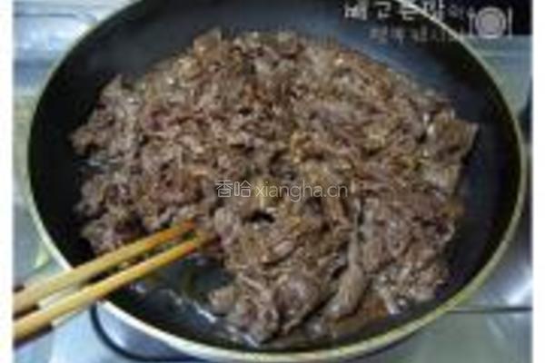 牛肉紫菜包饭的做法图解4