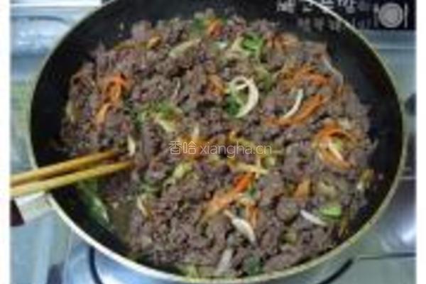 牛肉紫菜包饭的做法图解6
